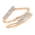 thumbnail image 1 of ANGARA Natural 0.15 Ct. Diamond Fashion Ring in 14K Rose Gold for Women (Ring Size: 11.5), 1 of 11