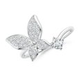 thumbnail image 1 of ANGARA Natural Diamond Butterfly Bypass Ring in 14K White Gold for Women (Size-3.5mm | Color-G | Clarity-VS2) | April Birthstone, Birthday, Anniversary, Jewelry Gift for Women | Natural Diamond Ring, 1 of 9