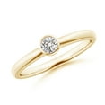 thumbnail image 1 of ANGARA Natural Solitaire Diamond Stackable Ring in 14K Yellow Gold for Women (Size-3.5mm| Color-I-J| Clarity-I1-I2) | April Birthstone, Anniversary, Jewelry Gift for Women | Natural Diamond Ring, 1 of 11