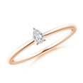 thumbnail image 1 of ANGARA Natural Solitaire Diamond Engagement Ring in 14K Rose Gold for Women (Size-4x2.5mm| Color-G| Clarity-VS2) | April Birthstone, Anniversary, Jewelry Gift for Women | Natural Diamond Ring, 1 of 8