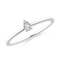 thumbnail image 1 of ANGARA Natural Solitaire Diamond Engagement Ring in 14K White Gold for Women (Size-4x2.5mm| Color-I-J| Clarity-I1-I2) | April Birthstone, Anniversary, Jewelry Gift for Women | Natural Diamond Ring, 1 of 8