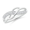 thumbnail image 1 of ANGARA Natural 0.19 Ct. Diamond Fashion Ring in 14K White Gold for Women (Ring Size: 3.5), 1 of 11