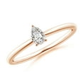 thumbnail image 1 of ANGARA Natural Solitaire Diamond Engagement Ring in 14K Rose Gold for Women (Size-5x3mm| Color-I-J| Clarity-I1-I2) | April Birthstone, Anniversary, Jewelry Gift for Women | Natural Diamond Ring, 1 of 9
