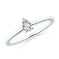 thumbnail image 1 of ANGARA Natural Solitaire Diamond Engagement Ring in 14K White Gold for Women (Size-5x3mm| Color-I-J| Clarity-I1-I2) | April Birthstone, Anniversary, Jewelry Gift for Women | Natural Diamond Ring, 1 of 9