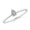 thumbnail image 1 of ANGARA Natural Solitaire Diamond Engagement Ring in 14K White Gold for Women (Size-5x3mm| Color-K| Clarity-I3) | April Birthstone, Anniversary, Jewelry Gift for Women | Natural Diamond Ring, 1 of 8