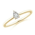 thumbnail image 1 of ANGARA Natural Solitaire Diamond Engagement Ring in 14K Yellow Gold for Women (Size-5x3mm| Color-I-J| Clarity-I1-I2) | April Birthstone, Anniversary, Jewelry Gift for Women | Natural Diamond Ring, 1 of 9