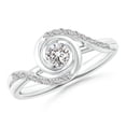 thumbnail image 1 of ANGARA Natural 0.2 Ct. Diamond Solitaire Ring in 14K White Gold for Women (Ring Size: 11), 1 of 8