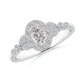 thumbnail image 1 of ANGARA Natural Diamond Engagement Ring in 14K White Gold for Women (Size-5x3mm| Color-I-J| Clarity-I1-I2) | April Birthstone, Anniversary, Jewelry Gift for Women | Natural Diamond Ring, 1 of 9