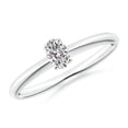 thumbnail image 1 of ANGARA Natural 0.21 Ct. Diamond Solitaire Engagement Ring in 14K White Gold for Women (Ring Size: 3.5), 1 of 9