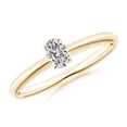 thumbnail image 1 of ANGARA Natural Diamond Solitaire Engagement Ring in 14K Yellow Gold for Women (Size-5x3mm| Color-I-J| Clarity-I1-I2) | April Birthstone, Anniversary, Jewelry Gift for Women | Natural Diamond Ring, 1 of 9
