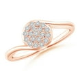 thumbnail image 1 of ANGARA Natural 0.23 Ct. Diamond Fashion Promise Ring in 14K Rose Gold for Women (Ring Size: 11.5), 1 of 8