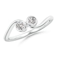 thumbnail image 1 of ANGARA Natural 0.25 Ct. Diamond Classic Engagement Ring in 14K White Gold for Women (Ring Size: 12), 1 of 8