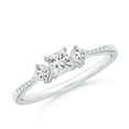 thumbnail image 1 of ANGARA Natural 0.25 Ct. Diamond Classic Engagement Ring in 14K White Gold for Women (Ring Size: 3.5), 1 of 9