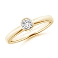 thumbnail image 1 of ANGARA Natural 0.25 Ct. Diamond Solitaire Ring in 14K Yellow Gold for Women (Ring Size: 3), 1 of 11