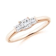 thumbnail image 1 of ANGARA Natural 0.26 Ct. Diamond Classic Engagement Ring in 14K Rose Gold for Women (Ring Size: 9), 1 of 9