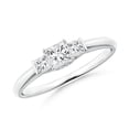thumbnail image 1 of ANGARA Natural 0.26 Ct. Diamond Classic Engagement Ring in 14K White Gold for Women (Ring Size: 7), 1 of 10