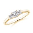 thumbnail image 1 of ANGARA Natural 0.26 Ct. Diamond Classic Engagement Ring in 14K Yellow Gold for Women (Ring Size: 8), 1 of 9