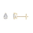 thumbnail image 1 of ANGARA Natural Diamond Solitaire Stud Earrings in 14K Yellow Gold for Women (Size-4x2.5mm| Color-H| Clarity-SI2) | April Birthstone, Anniversary, Jewelry Gift for Women | Natural Diamond Earrings, 1 of 8