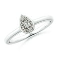 thumbnail image 1 of ANGARA Natural Solitaire Diamond Engagement Ring in 14K White Gold for Women (Size-6x4mm| Color-K| Clarity-I3) | April Birthstone, Anniversary, Jewelry Gift for Women | Natural Diamond Ring, 1 of 7