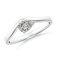 thumbnail image 1 of ANGARA Natural 0.4 Ct. Diamond Solitaire Ring in Sterling Silver for Women (Ring Size: 11.5), 1 of 10