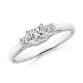 thumbnail image 1 of ANGARA Natural 0.41 Ct. Diamond Classic Engagement Ring in 14K White Gold for Women (Ring Size: 9.5), 1 of 9