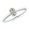 thumbnail image 1 of ANGARA Natural 0.43 Ct. Diamond Solitaire Engagement Ring in 14K White Gold for Women (Ring Size: 7.5), 1 of 9