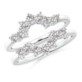 thumbnail image 1 of ANGARA Natural Diamond Sunburst Engagement Ring Wrap in 14K White Gold for Women (Size-2.6mm| Color-I-J| Clarity-I1-I2) | April Birthstone, Anniversary, Jewelry Gift for Women | Natural Diamond Ring, 1 of 11