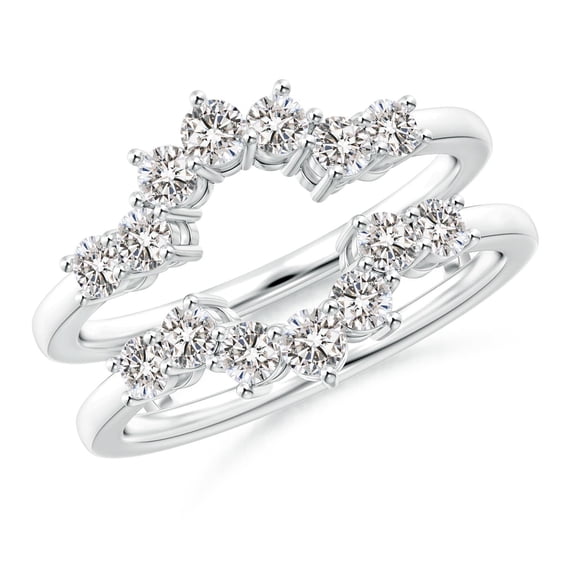 ANGARA Natural Diamond Sunburst Engagement Ring Wrap in 14K White Gold for Women (Size-2.6mm| Color-I-J| Clarity-I1-I2) | April Birthstone, Anniversary, Jewelry Gift for Women | Natural Diamond Ring