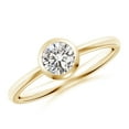 thumbnail image 1 of ANGARA Natural Diamond Solitaire Engagement Ring in 14K Yellow Gold for Women (Size-5.1mm| Color-I-J| Clarity-I1-I2) | April Birthstone, Anniversary, Jewelry Gift for Women | Natural Diamond Ring, 1 of 10