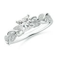 thumbnail image 1 of ANGARA Natural 0.57 Ct. Diamond Classic Ring in 14K White Gold for Women (Ring Size: 12), 1 of 9