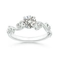 thumbnail image 1 of ANGARA Natural 0.6 Ct. Diamond Fashion Ring in 14K White Gold for Women (Ring Size: 12), 1 of 9