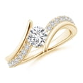 thumbnail image 1 of ANGARA Natural 0.65 Ct. Diamond Fashion Ring in 14K Yellow Gold for Women (Ring Size: 11.5), 1 of 10