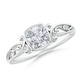 thumbnail image 1 of ANGARA Natural 0.69 Ct. Diamond Solitaire Ring in Sterling Silver for Women (Ring Size: 10.5), 1 of 10