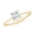 thumbnail image 1 of ANGARA Natural Princess-Cut Diamond Engagement Ring in 14K Yellow Gold for Women (Size-5mm| Color-G| Clarity-VS2) | April Birthstone, Anniversary, Jewelry Gift for Women | Natural Diamond Ring, 1 of 10