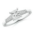 thumbnail image 1 of ANGARA Natural 0.7 Ct. Diamond Vintage Inspired Ring in 14K White Gold for Women (Ring Size: 3.5), 1 of 9