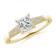 thumbnail image 1 of ANGARA Natural 0.7 Ct. Diamond Vintage Inspired Ring in 14K Yellow Gold for Women (Ring Size: 11.5), 1 of 9