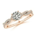 thumbnail image 1 of ANGARA Natural 0.75 Ct. Diamond Classic Engagement Ring in 14K Rose Gold for Women (Ring Size: 3.5), 1 of 10