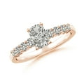 thumbnail image 1 of ANGARA Natural 0.75 Ct. Diamond Classic Engagement Ring in 14K Rose Gold for Women (Ring Size: 3), 1 of 10
