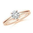 thumbnail image 1 of ANGARA Natural 0.75 Ct. Diamond Solitaire Engagement Ring in 14K Rose Gold for Women (Ring Size: 11.5), 1 of 10