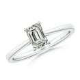 thumbnail image 1 of ANGARA Natural 0.75 Ct. Diamond Solitaire Engagement Ring in Sterling Silver for Women (Ring Size: 4.5), 1 of 10
