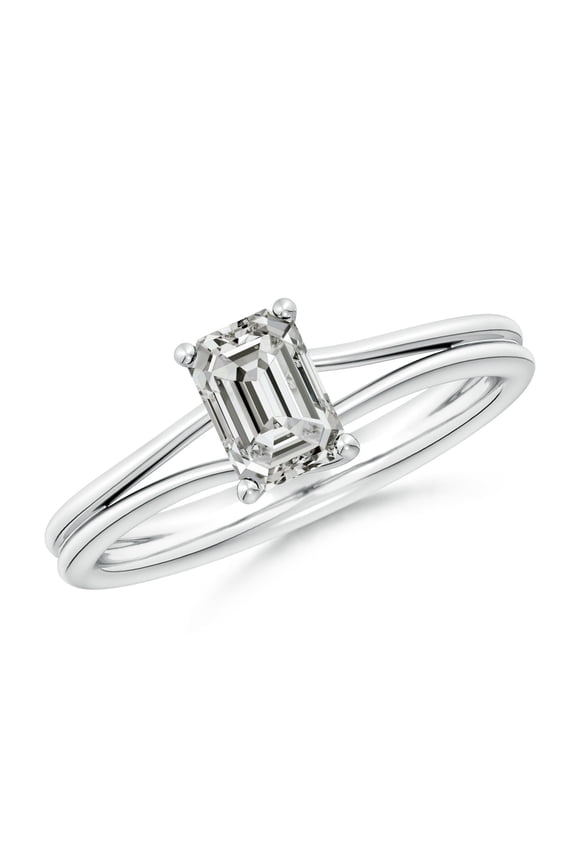 Natural 0.75 Ct. Diamond Solitaire Engagement Ring in Sterling Silver for Women (Ring Size: 7.5)