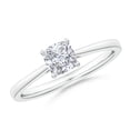 thumbnail image 1 of ANGARA Natural 0.75 Ct. Diamond Solitaire Engagement Ring in Sterling Silver for Women (Ring Size: 9), 1 of 10