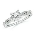 thumbnail image 1 of ANGARA Natural 1.05 Ct. Diamond Classic Engagement Ring in Sterling Silver for Women (Ring Size: 6.5), 1 of 10