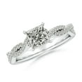 thumbnail image 1 of ANGARA Natural 1.05 Ct. Diamond Classic Engagement Ring in Sterling Silver for Women (Ring Size: 7.5), 1 of 10