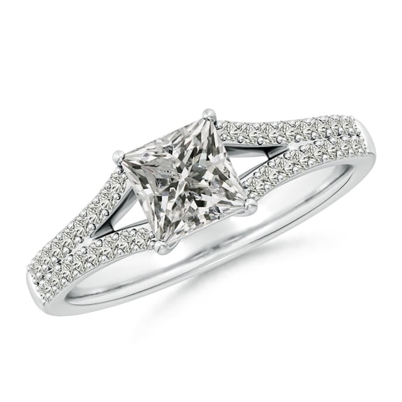 ANGARA Natural 1.05 Ct. Diamond Classic Engagement Ring in Sterling Silver for Women (Ring Size: 9)