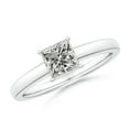 thumbnail image 1 of ANGARA Natural 1.05 Ct. Diamond Solitaire Engagement Ring in Sterling Silver for Women (Ring Size: 4), 1 of 10