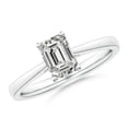 thumbnail image 1 of ANGARA Natural 1.17 Ct. Diamond Solitaire Engagement Ring in Sterling Silver for Women (Ring Size: 8.5), 1 of 10