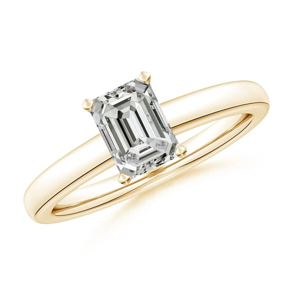 ANGARA Natural 1.17 ct Diamond Engagement Ring in 14K Yellow Gold for Women (Size-7x5mm| Color-K| Clarity-I3) | April Birthstone, Birthday, Anniversary, Jewelry Gift for Women | Natural Diamond Ring