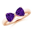 thumbnail image 1 of ANGARA Natural 1.4 Ct. Amethyst Fashion Ring in 14K Rose Gold for Women (Ring Size: 3.5), 1 of 8