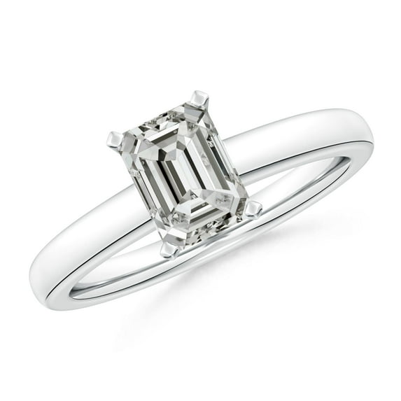 ANGARA Natural 1.5 ct Diamond Engagement Ring in 14K White Gold for Women (Size-7.5x5.5mm| Color-K| Clarity-I3) | April Birthstone, Anniversary, Jewelry Gift for Women | Natural Diamond Ring